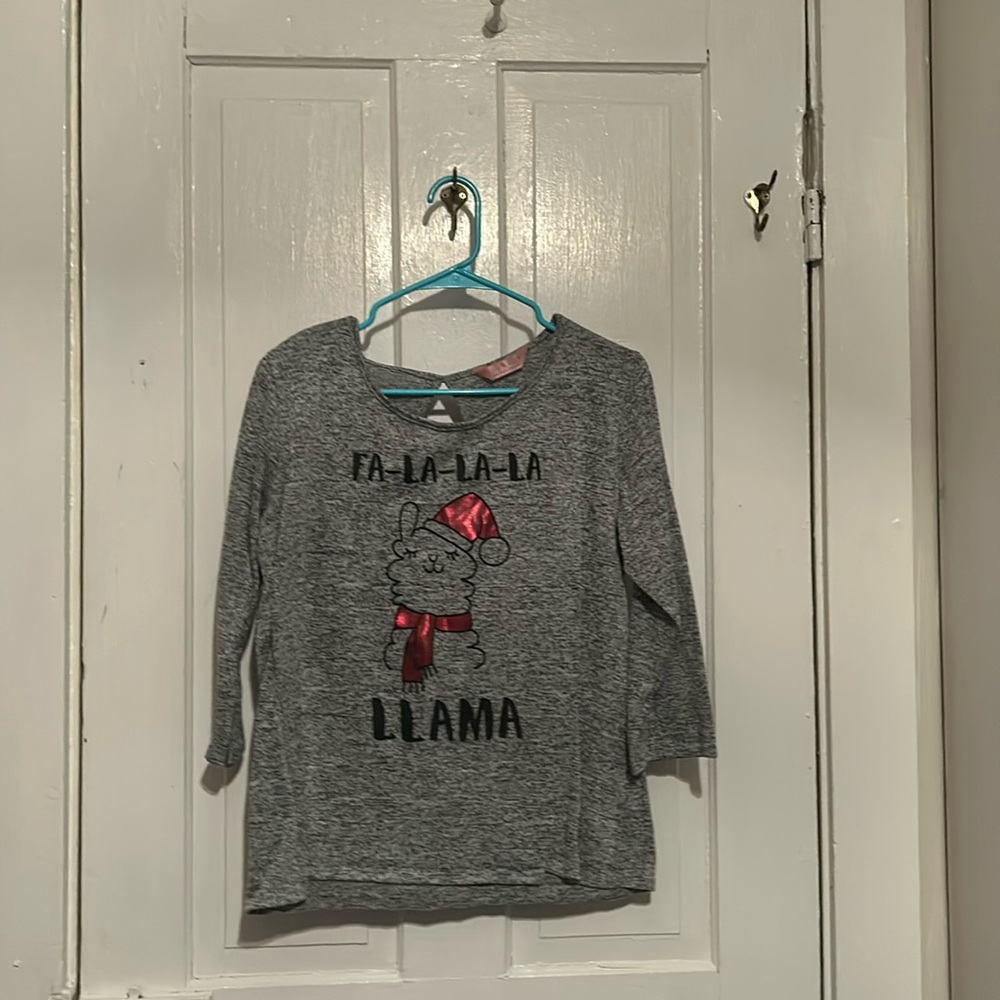 Christmas shirt that has included lama
